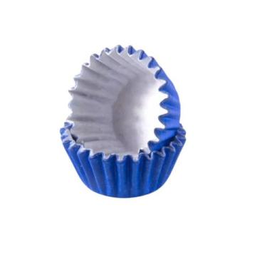 Imagem de Forminhas de Papel Nº 6 P/ Mini Brigadeiro Doces C/ 1.000 Un. Azul Esc