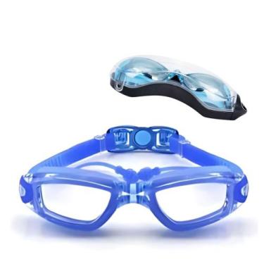 Imagem de Kit Óculos Natação Profissional Lentes Transparentes Estojo - Hero Ban