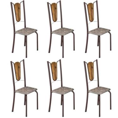 Imagem de Kit 6 Cadeiras Tubulares Júlia - Soma Móveis