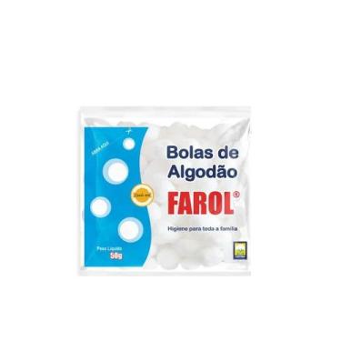 Imagem de Algodão Hidrófilo em Bolas 50g -  FAROL
