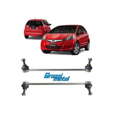 Imagem de Par Bieletas Dianteira Honda Fit 2009 2010 2011 2012 2013 14 - Grazzim