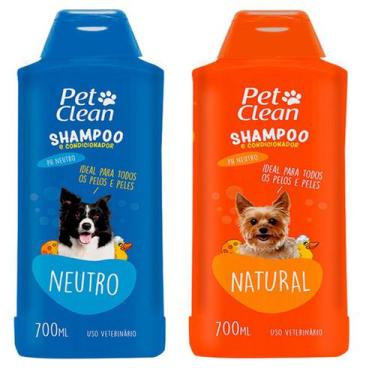 Imagem de Shampoo Condicionador PetClean Ph Neutro 700ml Cachorro Gato - Pet Cle