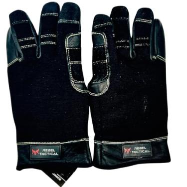 Imagem de Rebel Tactical Luvas de couro premium para escalada e rapel – Equipamento durável e protetor para uso ao ar livre com aderência antiderrapante