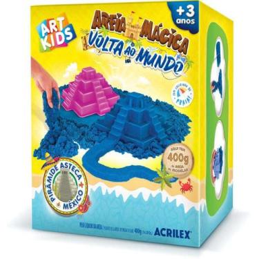 Imagem de Brinquedo Areia Mágica Volta Ao Mundo Pirâmide Asteca 400g - Acrilex