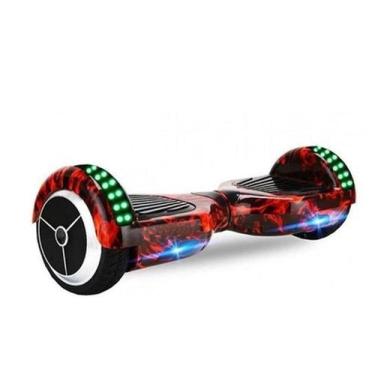 Imagem de Hoverboard Skate Elétrico 6.5 Vermelho Fogo Led Bluetooth - Brinovar