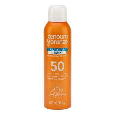 Imagem de Protetor Solar Corporal Aerossol Fps 50 Cenoura & Bronze 200ml - Cenou