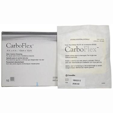 Imagem de Curativo Carboflex Carvão Ativado com Alginato de Cálcio e Sódio 10cm 