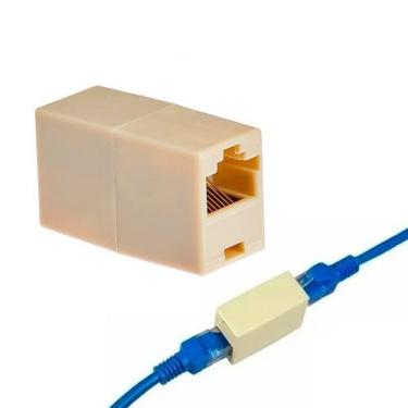 Imagem de Extensor Para Cabos De Rede Rj45 Branco - SÓ PRODUTO, Branco