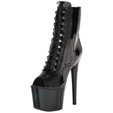 Imagem de Ellie Shoes Bota feminina de cano curto 709-ana, Preto, 10