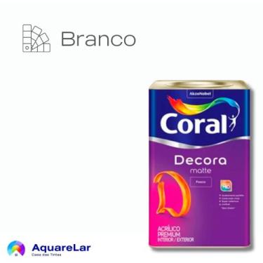 Imagem de Decora Matte Coral Fosco 16L, BRANCO