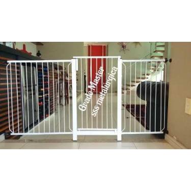 Imagem de Portão Grade Proteção Segurança Criança Bebe Cão Pet para vãos de 266c