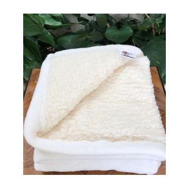 Imagem de Cobertor Mink Sherpa liso bebê - COBERTORES PARAHYBA, Off White