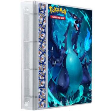 Imagem de Pasta Fichário Álbum Cristal Cartas Cards Pokémon Com 30 Folhas 9 Bols