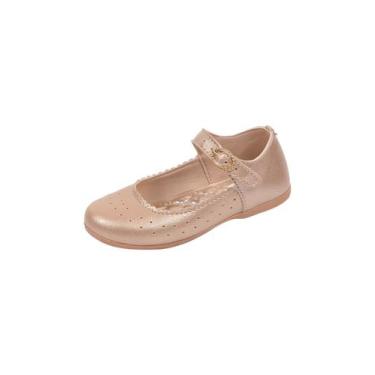 Imagem de Sapatilha Boneca Infantil Menina Fivela Dourada - Raniel Calçados, 27