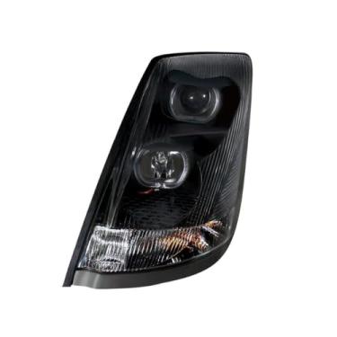 Imagem de United Pacific 31268 - Conjunto de farol de projeção - lado do motorista, caixa preta, farol alto/baixo, lâmpada H7/H1/3157, W