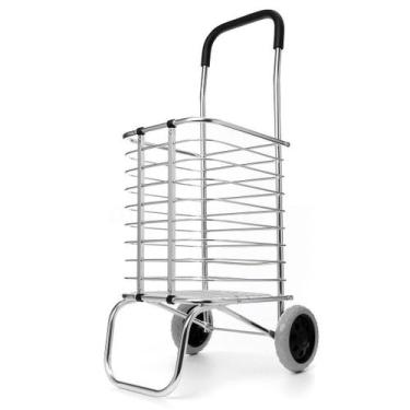 Imagem de Carrinho De Mão Dobrável Alumínio Feira Portatil Transporte - Ab Midia