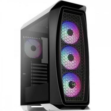 Imagem de Gabinete Gamer Mid Tower RGB Aero One Frost Branco AEROCOOL