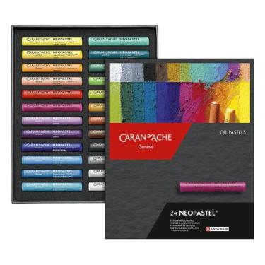 Imagem de Giz Pastel Oleoso Caran D'Ache Neopastel com 24 Cores - CARAN DACHE