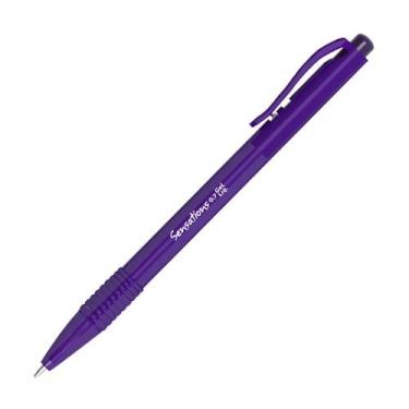 Imagem de Caneta em Gel 0.7mm Esferográfica Clic Sensations Newpen, ROXO