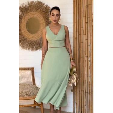 Imagem de Conjunto Saia com blusinha - Rosi Bruschi, Vermelho, unico