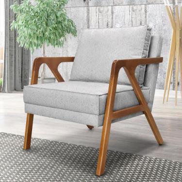 Imagem de Poltrona Estofada Decorativa Sala Quarto Escritório Leitura Ametista -