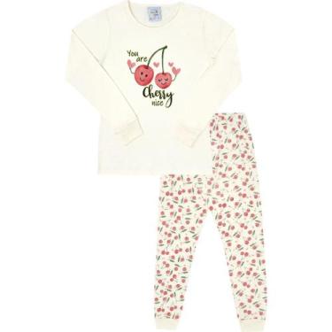 Imagem de Pijama Infantil Menina Good Night by Pulla Bulla Ref. 200510, Creme, 8