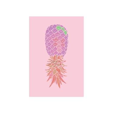 Imagem de Placa Decorativa Abacaxi Rosa MDF 20x30cm - Quartinhos