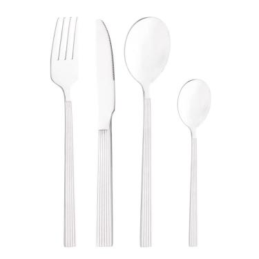 Imagem de Conjunto Faqueiro Athenas Aço Inox 16 pçs 220060 - Lyor