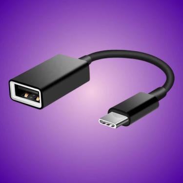 Imagem de Cabo Adaptador OTG USB 3.0 2.0 Para Tipo C Pendrive Mouse Teclado - Es