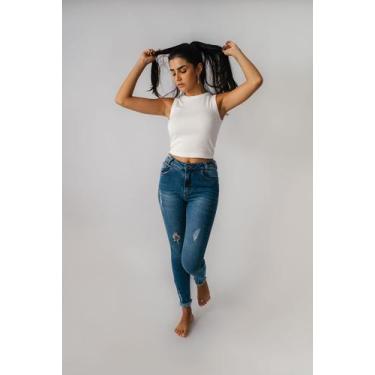Imagem de Calça Jeans Super Skinny Azul - Le Julie, 34, Azul