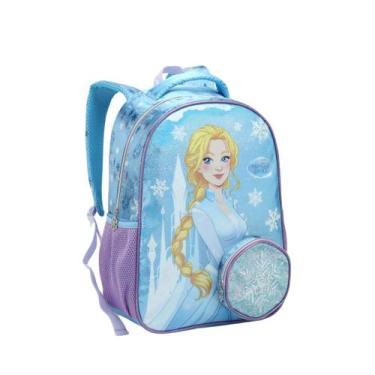 Imagem de Mochila Costas Princesa Da Neve Porta Moeda Escolar Meninas - Seanite