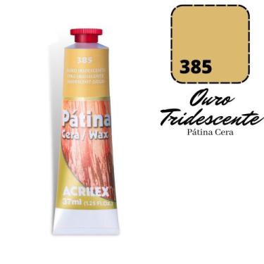 Imagem de Patina em Cera Acrilex 37ml 385 Ouro Irisdecente