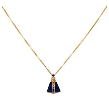 Imagem de Colar Prata 925 Banhada em Ouro 18k - Nossa Senhora - Ponte Vecchio
