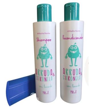 Imagem de kit shampoo e recondicionador para combater piolho  - abelha rainha