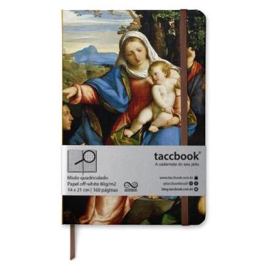 Imagem de Caderno Quadriculado taccbook Virgem e o Menino 14x21 Ríg.