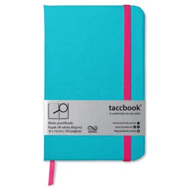 Imagem de Caderneta Pontilhada taccbook Azul turquesa 9x14 Ríg.