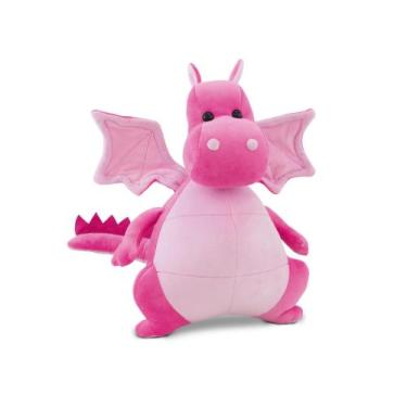 Imagem de Dragão de Pelúcia Plush 32cm Anti-alérgico - Toybrink, Rosa
