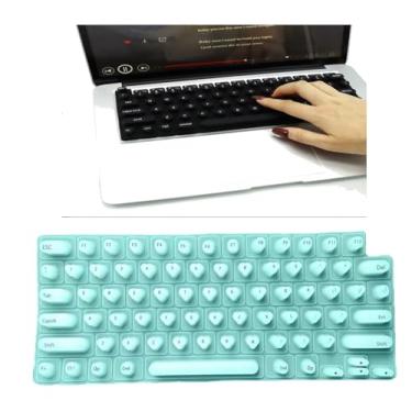 Imagem de Capa de teclado para unhas longas, digitação confortável para unhas longas, capa protetora de silicone para arte de unhas, compatível com MacBook Pro13 2020-2023, US ANSI (verde)