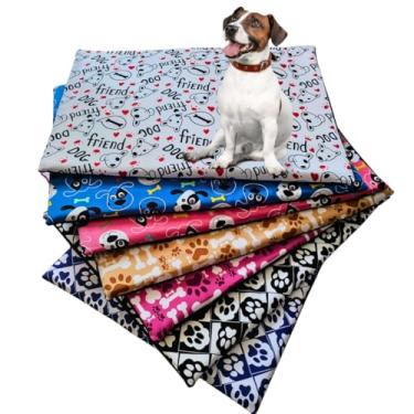 Imagem de Cama Colchonete P/Cães - Estampado. Capa Sai - M 70x50 - Impermeável Embaixo Tecido Confortavel (Médio, Carinha Dog branco)