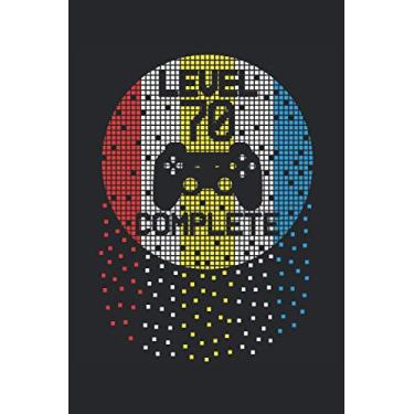 Imagem de 70. Geburtstag Level 70 Jahre Pixel 1951 Gamer Graphic Deko: NOTIZBUCH - Lustiges Geburtstags Geschenk, Nerd Gaming Geschenkidee - A5 (6x9) - 120 ... Planer, Geburtstag, Lustig, Kacheln, Jahrgang
