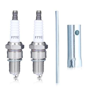 Imagem de Atunee 2 peças F7TC vela de ignição para Honda GX120 GX160 GX200 GX240 GX270 GX340 GX390 motor 4 tempos, gerador de cortador de grama Go Kart Mini bicicleta com chave inglesa
