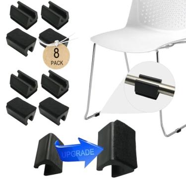 Imagem de FURCAPS Tampas de Pontas de Perna de Cadeira Retangulares Em Forma de U com Almofadas de Feltro, Protetores de Pés de Móveis Deslizam Suavemente, Sem Arranhões, Sem Ruído, Protegem (Diâmetro De Ajuste