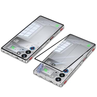 Imagem de QUIETIP Capa compatível com Red Magic 10 Pro e 10S Pro com protetor de tela, moldura de metal + capa traseira de vidro temperado transparente, prata