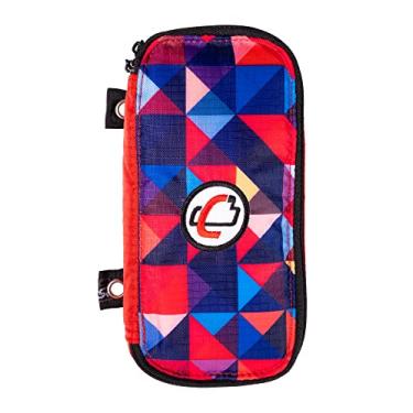 Imagem de Estojo de lápis com zíper Case-It The Pouch com ilhós, estampa vermelha