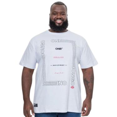 Imagem de Camiseta Masculina Onbongo Plus Size Branca ON328 Branco