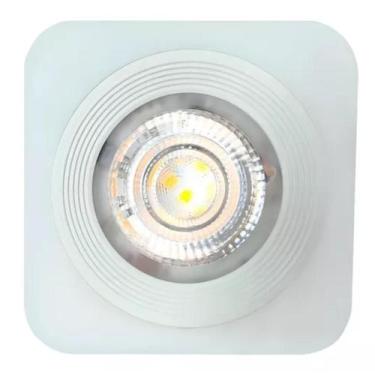 Imagem de Spot Led Sobrepor Quadrado Branco 5w Luz Branca Fria/Quente - Kian