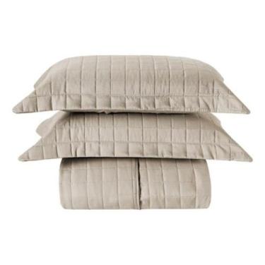 Imagem de Cobre Leito Toque Aveludado Percal 400 Fios Com Porta Travesseiro Colc