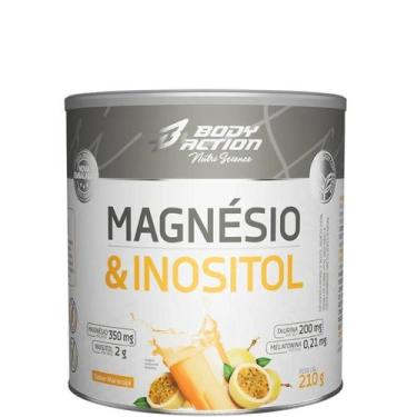 Imagem de Magnesio E Inositol 210 gramas Bodyaction Sabor Maracujá - BODY ACTION