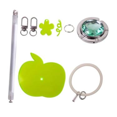 Imagem de Vaveren Portátil do punho do punho do punho do punho Diy entusiasta de crochê de crochê reutilizável fios leves de armazenamento de fios robustos Mindester, Maçã Verde