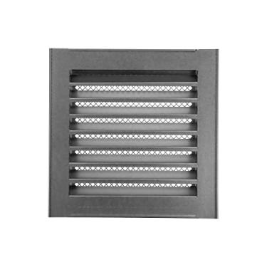 Imagem de Repa Market 20 cm x 20 cm (dimensões internas) capa de ventilação de aço galvanizado Soffit - Ventilação quadrada com tela de malha - Grelha de ventilação de exaustão/admissão - Grade de duto de metal